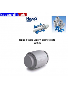 TAPPO FINALE ACORN DIAMETRO 28 AF617
