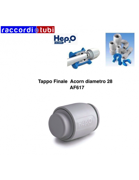 TAPPO FINALE ACORN DIAMETRO 28 AF617