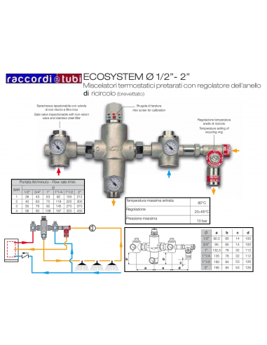 MISCELATORE TERMOSTATICO RIVER ECOSYSTEM 3/4...
