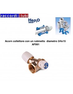 COLLETTORE ACORN CON RUBINETTO DIAMETRO 3/4X15
