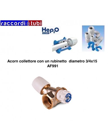 COLLETTORE ACORN CON RUBINETTO DIAMETRO 3/4X15