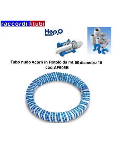 TUBO ACORN NUDO IN ROTOLO DIAMETRO 15 DA MT.50