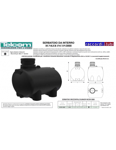 TELCOM ERDTANK INCON3000