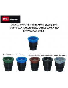 UGELLO TORO PER 570 ANGOLO REGOLABILE 0°-360° TVAN10 TIPO 10