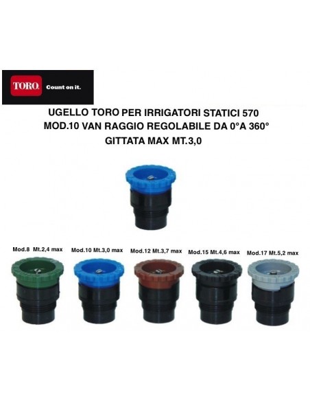 TOR-DÜSE FÜR 570 STIER VERSTELLBARER WINKEL 0°-360° TVAN10 TYP 10