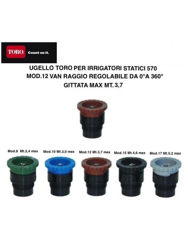TORO DÜSE FÜR 570 VERSTELLBARER WINKEL 0°-360°...