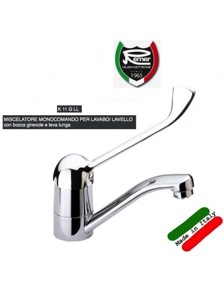 EINHEBELMISCHER WASCHBECKEN/Spühle LANGER HEBEL REMER
