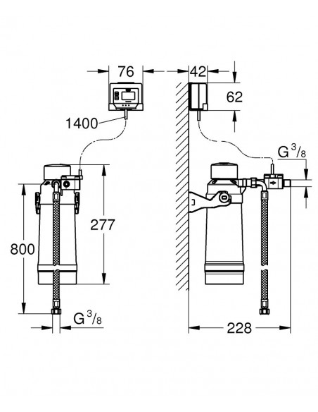 Grohe Blue Pure EuroSmart Drei-Wege-Spültischarmatur 31722000 mit Filtersystem 40438001