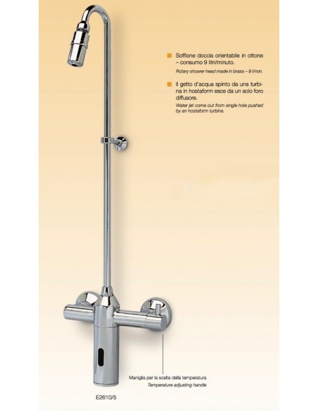 RUBINETTO ELETTRONICO RIVER E2610/5