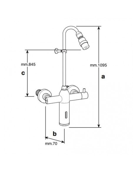 RUBINETTO ELETTRONICO RIVER E2610/5