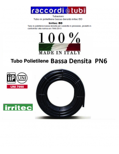 TUBO POLIET.BD PN/6  20 MT.100