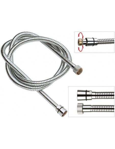 FLESSIBILE DOCCIA REMER FF GIR.1/2X1/2 FF CM.200 CROMO