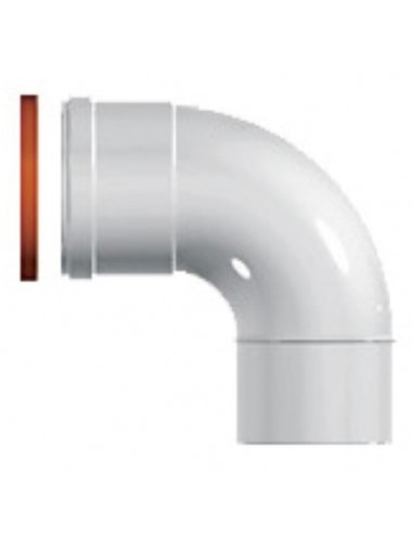 CURVA IN  ALLUMINIO MF DIAM.80 A 90° RAGGIO LARGO