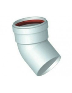 CURVA IN ALLUMINIO MF DIAM.80 A 45° RAGGIO CORTO