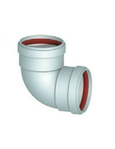 CURVA IN ALLUMINIO FF DIAM.80 A 90° RAGGIO CORTO