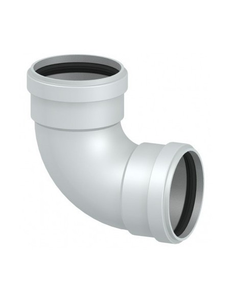 CURVA IN ALLUMINIO FF DIAM.80 A 90° RAGGIO LARGO