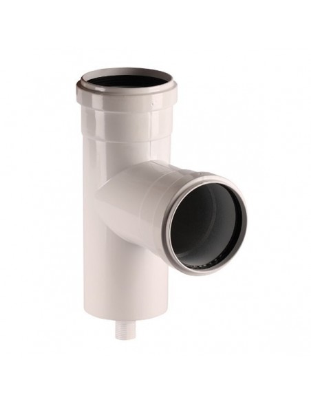 TE IN ALLUMINIO DIAM.80 COMPLETO DI SCARICO DI CONDENSA