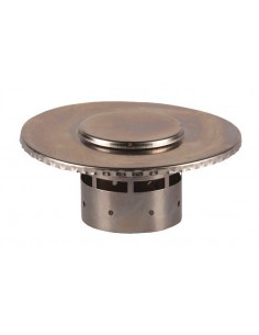 VERTIKALE ENDKAPPE DURCHM.80 EDELSTAHL