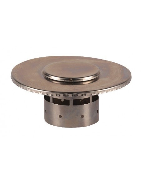 TERMINALE VERTICALE DIAM.80 INOX