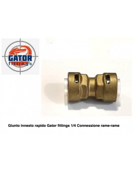 MANICOTTO GATOR 1/4X1/4 CONFEZIONE DUE PEZZI