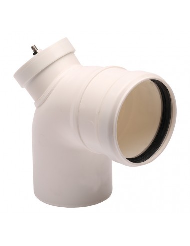 CURVA IN PPS MF DIAM.60 A 90° CON ISPEZIONE