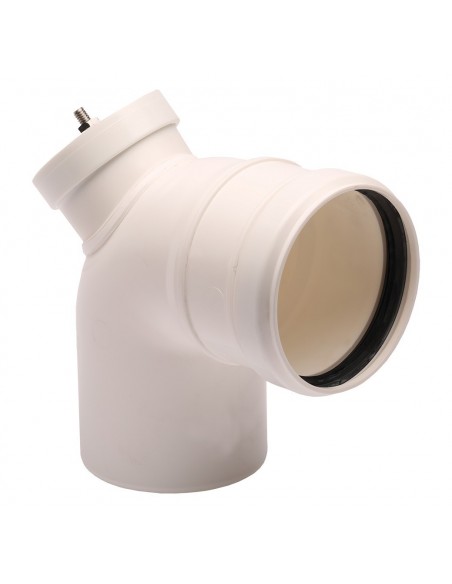 CURVA IN PPS MF DIAM.60 A 90° CON ISPEZIONE