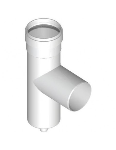 TE IN PPS DIAM.80 COMPLETO DI SCARICO DI CONDENSA 