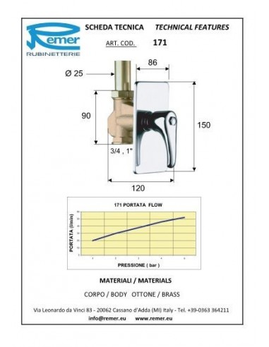 PASSO RAPIDO REMER DIAMETRO 3/4