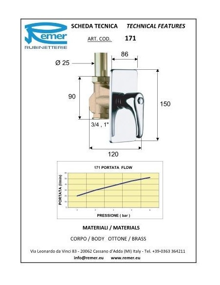 PASSO RAPIDO REMER DIAMETRO 3/4