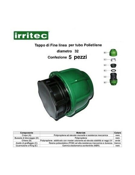 TAPPO A COMPR.CONNECTO 32 5 P/Z