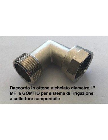 GOMITO CON GHIERA CON OR MASCHIO FEMMINA 1" IN...
