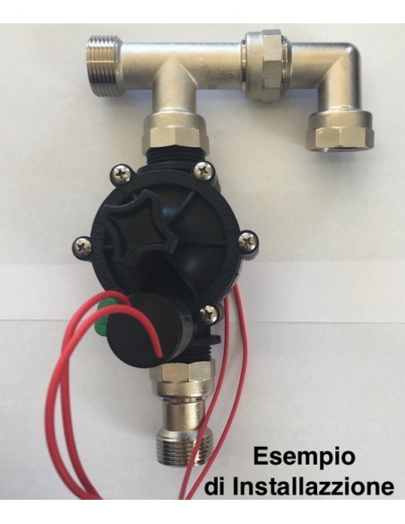 GOMITO CON GHIERA CON OR MASCHIO FEMMINA 1" IN OTTONE