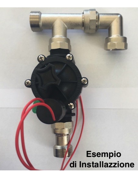 CODOLO CON CALOTTA IN OTTONE 1" FEMMINA FEMMINA