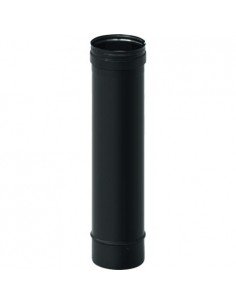 TUBO IN ACCIAIO INOX/NERO DIAM.80XCM.50