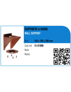 SUPPORTO A MURO IN RAME ATI ART.15-810RB