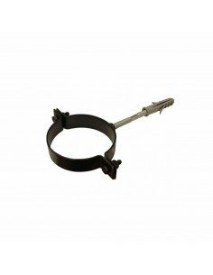 COLLARE DIAM.80 INOX/NERO FISSAGGIO A MURO CON TASSELLO