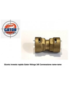 GATOR-Muffe 3/8x3/8, Packung mit zwei Stück