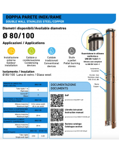 TUBO ATI COIBENTATO RAME/INOX Ø 80X100 CM.100 2