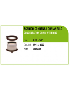 TAPPO DIAM.80 ALL/PPS PER SCARICO CONDENSA