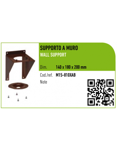 WANDHALTER FÜR TEE BRAUN 100/80