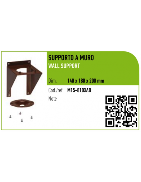 WANDHALTER FÜR TEE BRAUN 100/80