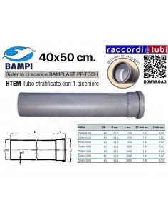 TUBO PP-TECH 1 BICCHIERE 40x15 cm.