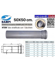 TUBO PP-TECH 1 BICCHIERE 50x25 cm.