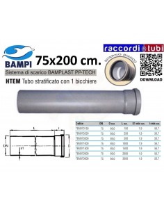 PP-TECH ROHR 1 KUPPLUNG 75x200 cm.