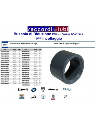 RIDUZIONE PVC INCOLL.BUSSOLA 25/20