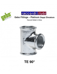TE FERRO ZINCATO DIAMETRO 4"