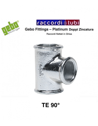 TE FERRO ZINCATO DIAMETRO 4"