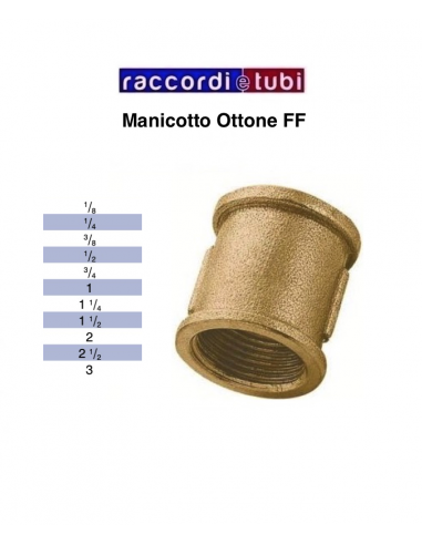 MANICOTTO OTTONE FILETTO FF 1/8