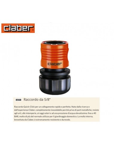 RACCORDO RAPIDO FEMMINA 5/8 CLABER