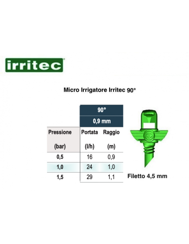 MICROIRRIGATORE REG.90° SPRY 101186